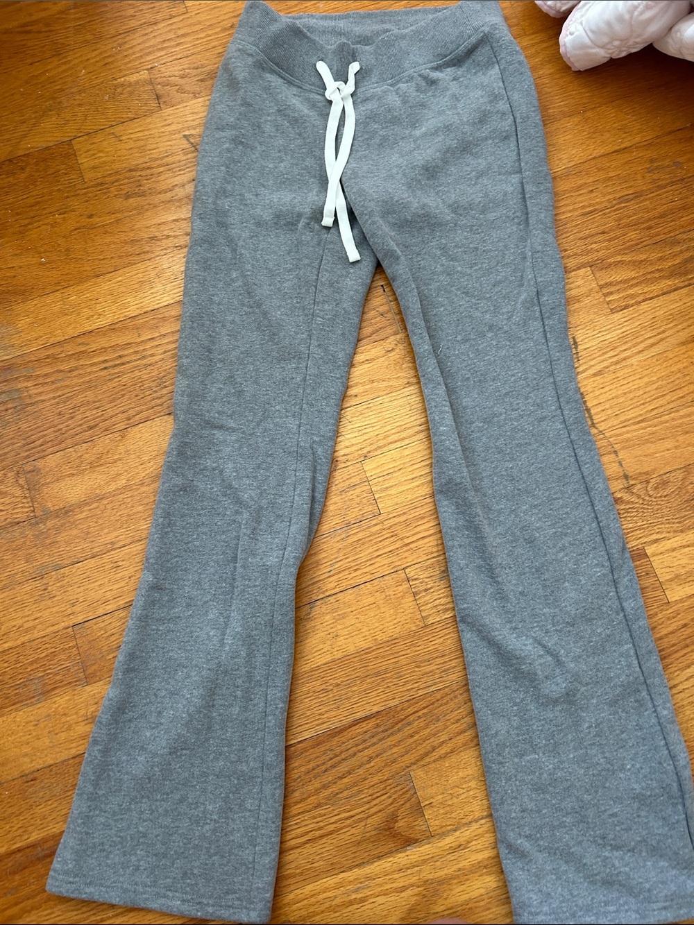 Hollister Gray Flared Drawstring Sweatpants